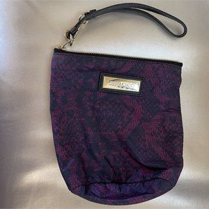 Jimmy Choo Womens‎ Wristlet Pouch Bag Purple Black